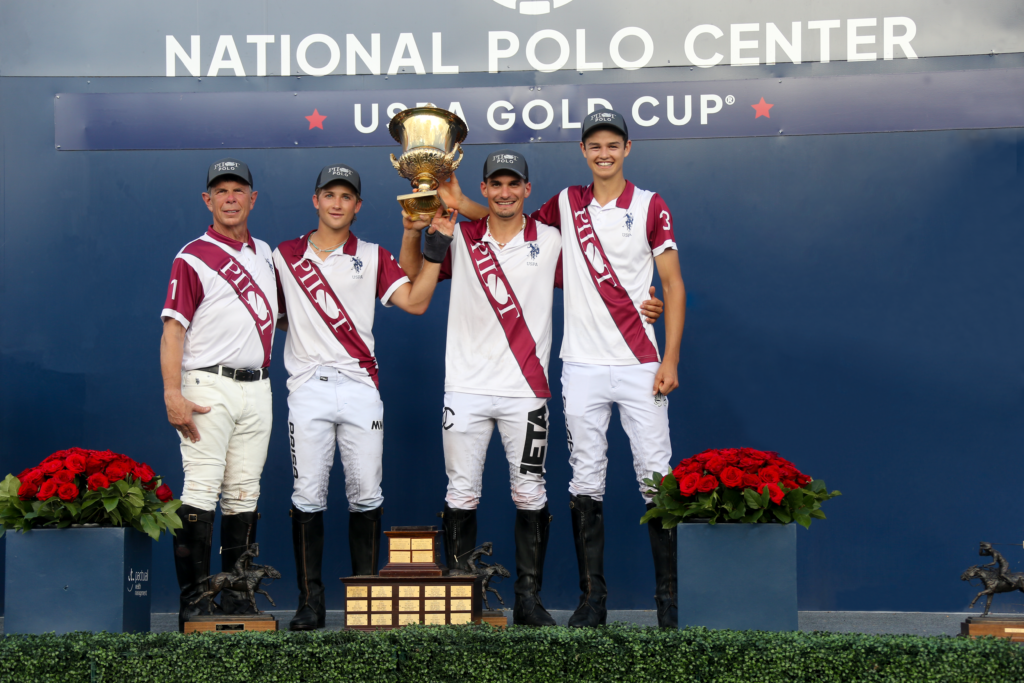 USPA Gold Cup Champions - Pilot - Curtis Pilot, Mackenzie Weisz, Jeta Castagnola, Lorenzo Chavanne. ©David Lominska - Ladies Polo World